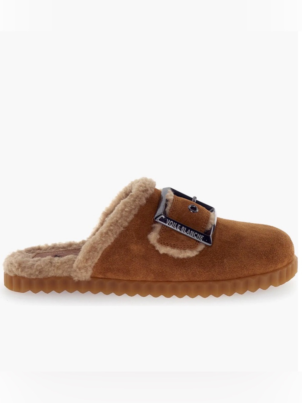 VOILE BLANCHE Fredrik Faux Shearling Mule in Brown